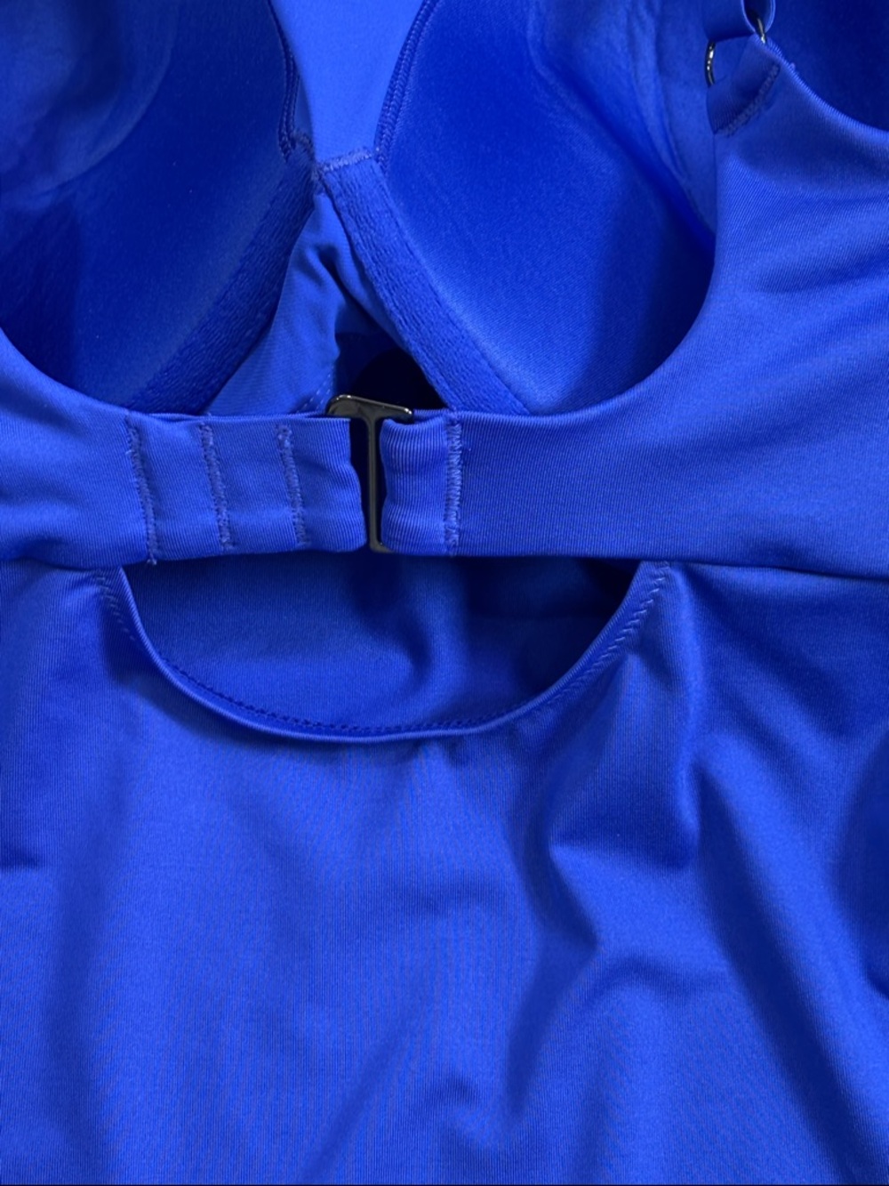 Athleta Coastline Cerulean Blue Bra Cup Tankini Top ONLY - size 36D/DD - Picture 3 of 5